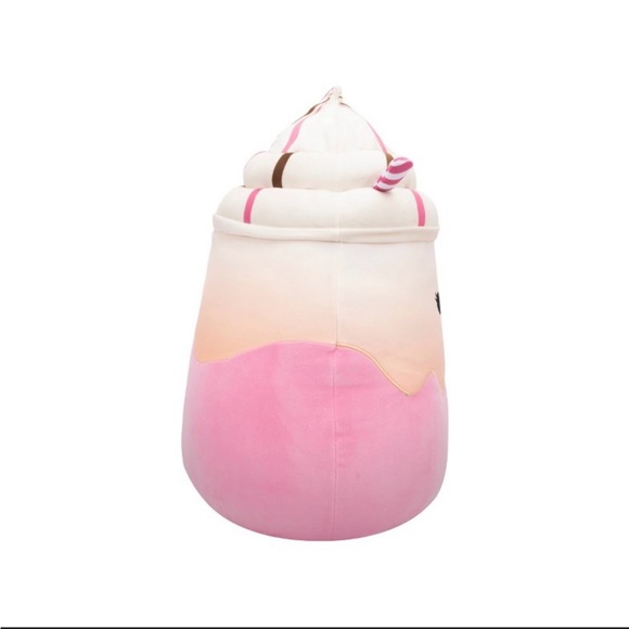 NWOT-Squishmallows Elisabetha Cherry Float With Straw 14-Inch Plush - Picture 4 of 7